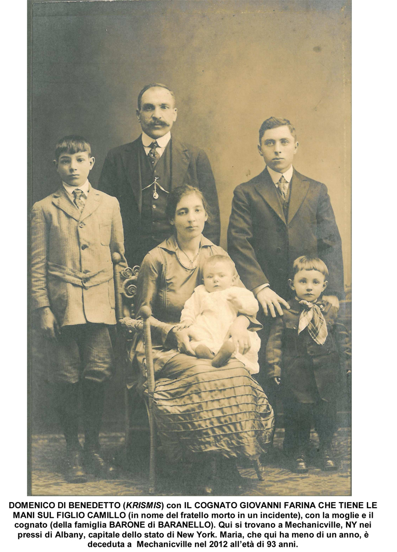 Domenico Di Benedetto (krismis)e cognato Giovavanni Farina con la famiglia. 